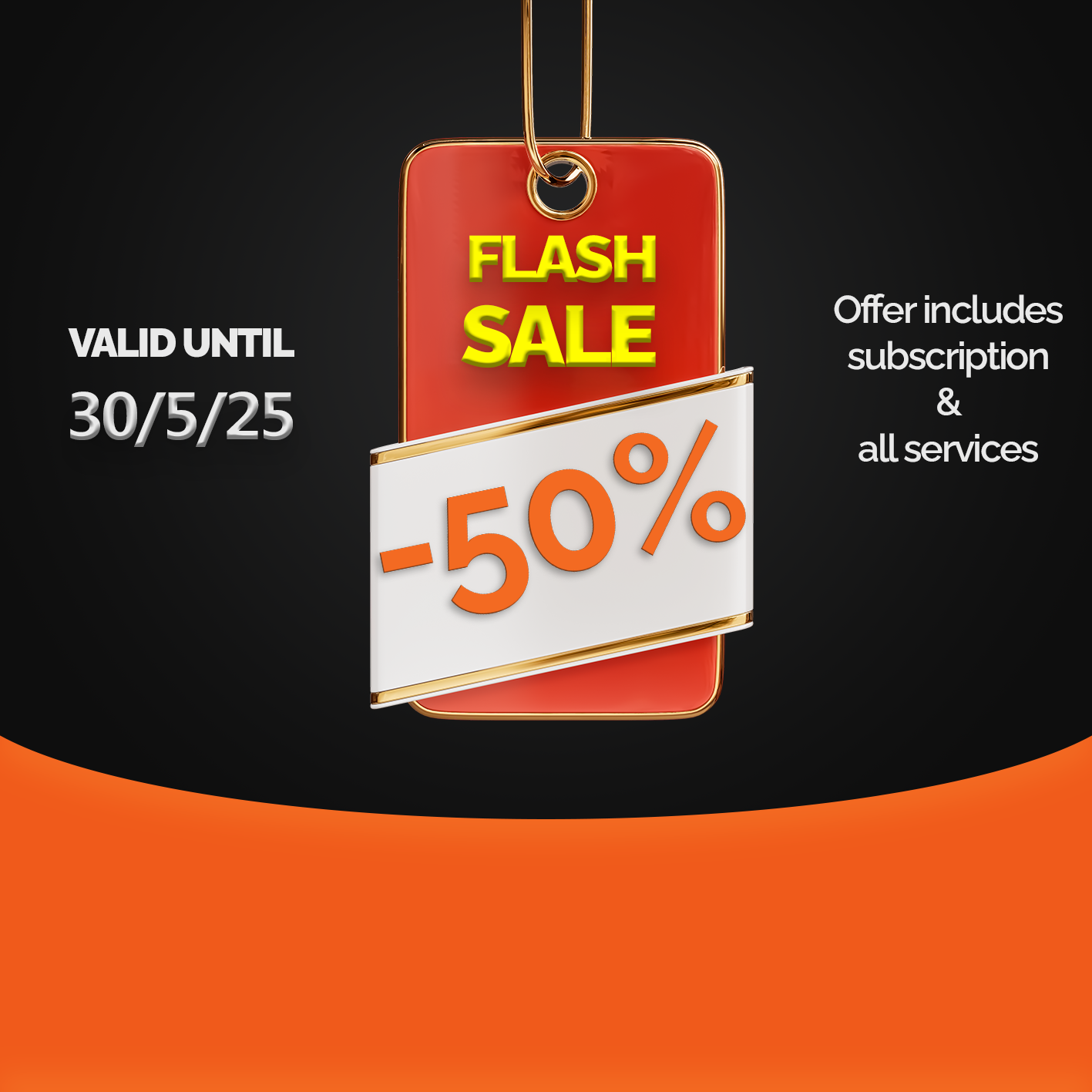 Flash offer 50%